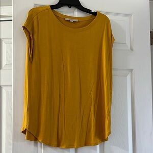 LOFT Gold Cap Sleeve Relaxed T-Shirt